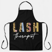 Lash Therapeut Leopard Eyelash Tech Lash Schürze (Vorderseite)