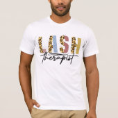 Lash Therapeut Leopard Eyelash Tech Lash T-Shirt (Vorderseite)