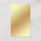 lash und braun artist qr code golden dripping visitenkarte (Rückseite)