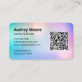 Lash und Brows Tech Beauty Salon Visitenkarte (Vorderseite)