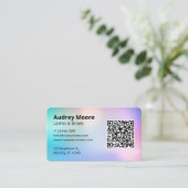 Lash und Brows Tech Beauty Salon Visitenkarte (Stehend Vorderseite)