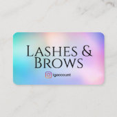 Lash und Brows Tech Beauty Salon Visitenkarte (Rückseite)