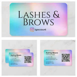 Lash und Brows Tech Beauty Salon Visitenkarte