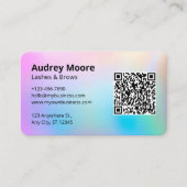 Lash und Brows Tech Moderne Minimalistisch Visitenkarte (Vorderseite)