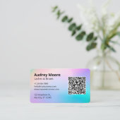 Lash und Brows Tech Visitenkarte (Stehend Vorderseite)