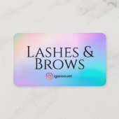 Lash und Brows Tech Visitenkarte (Rückseite)