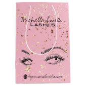Lash Verlängerung Lashes Gold Glitzer Aftercare Ki Mittlere Geschenktüte (Vorderseite)