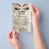 Lashes AFTERCARE-Anweisungen Flyer (Handgriff)