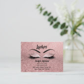Lashes Aftercare Business Card Visitenkarte (Stehend Vorderseite)