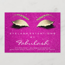 Lashes Aftercare Instruction Vivid Pink