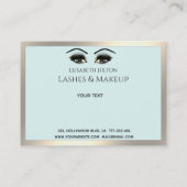 Lashes Aftercare Instructions - Luxus Visitenkarte (Rückseite)
