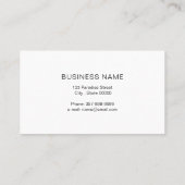 Lashes artist card in schwarz visitenkarte (Rückseite)