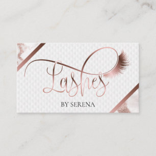 Lashes Beauty Makeup Girl Lash Extension Elegant Visitenkarte