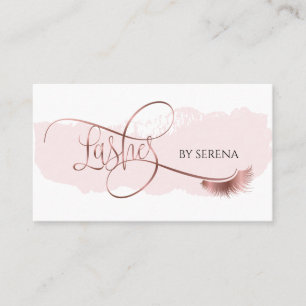 Lashes Beauty Makeup Girl Lash Extension Elegant Visitenkarte