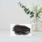 Lashes Beauty Makeup Girl Lash Extension Marble Bu Visitenkarte (Stehend Vorderseite)