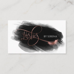 Lashes Beauty Makeup Girl Lash Extension Marble Bu Visitenkarte