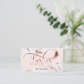 Lashes Beauty Makeup Girl Lash Rose Gold Visitenkarte (Stehend Vorderseite)