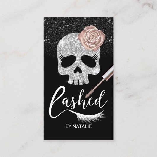 Lashes Beauty Modern Eyelash Extensions Visitenkarte (Vorderseite)