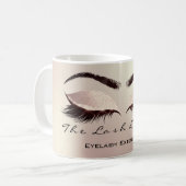 Lashes Beauty Studio Blush Eye Glitzer Kaffeetasse (Vorderseite Links)