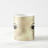 Lashes Beauty Studio Gold Eyes Glitzer Kaffeetasse (Mittel)