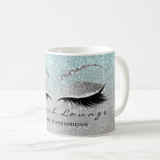 Lashes Beauty Studio Makeup Artist Kaffeetasse (VorderseiteRechts)