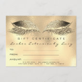 Lashes Beauty Studio Makeup Certificate Geschenk G (Vorderseite)