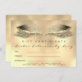 Lashes Beauty Studio Makeup Certificate Geschenk G (Vorne/Hinten)