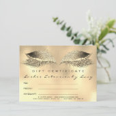 Lashes Beauty Studio Makeup Certificate Geschenk G (Stehend Vorderseite)