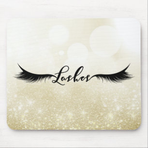 Lashes Black Eyelashes Erweiterungen Makeup Beauty Mousepad