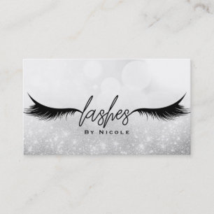 Lashes Black Eyelashes Erweiterungen Makeup Sparkl Visitenkarte
