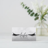 Lashes Black Eyelashes Extensions Makeup Glamour Visitenkarte (Stehend Vorderseite)