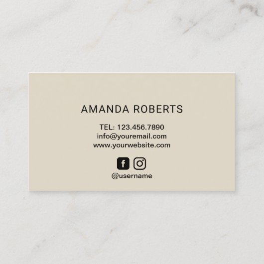 Lashes Black Script Ivory Floral Lash Extension Visitenkarte (Rückseite)