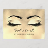 Lashes Browns Gold Makeup Artist Certificate Gift (Rückseite)