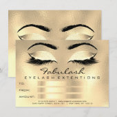 Lashes Browns Gold Makeup Artist Certificate Gift (Vorne/Hinten)