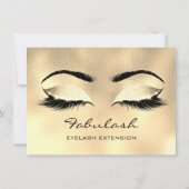 Lashes Browns Gold Makeup Artist Certificate Gift (Rückseite)