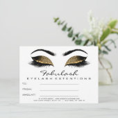 Lashes Browns White Makeup Artist Certificate Gift (Stehend Vorderseite)