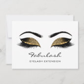 Lashes Browns White Makeup Artist Certificate Gift (Rückseite)