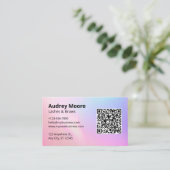 Lashes Brows Beruflich Lash Tech Visitenkarte (Stehend Vorderseite)