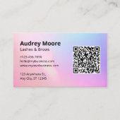 Lashes Brows Beruflich Lash Tech Visitenkarte (Vorderseite)