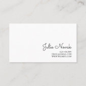Lashes & Brows Business Card Visitenkarte (Rückseite)