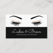 Lashes & Brows Business Card Visitenkarte (Vorderseite)