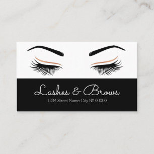 Lashes & Brows Business Card Visitenkarte