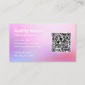 Lashes Brows Lash Tech Visitenkarte (Vorderseite)