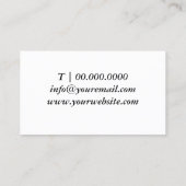 Lashes Brows Makeup Artist Blush Pink Watercolor Visitenkarte (Rückseite)