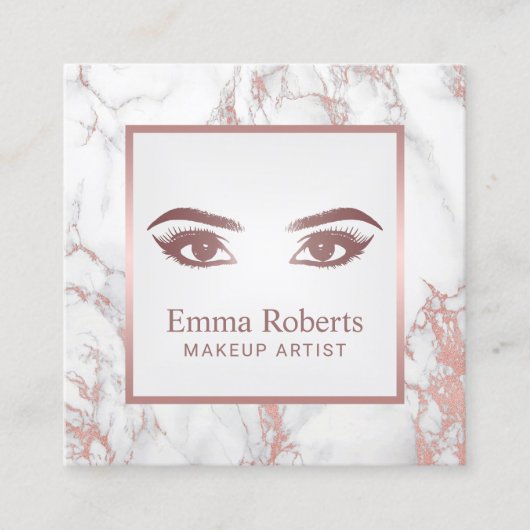 Lashes & brows Makeup Artist Marble Termin (Vorderseite)