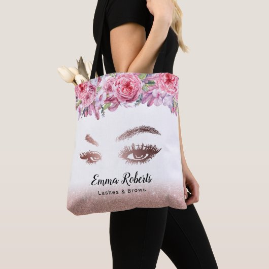 Lashes Brows Makeup Artist Rose Gold Beauty Salon Tasche (Von Nahem)