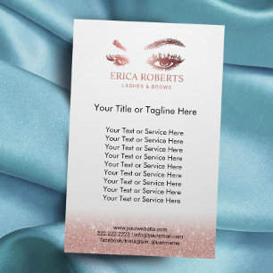 Lashes Brows Makeup Rose Gold Beauty Salon Flyer
