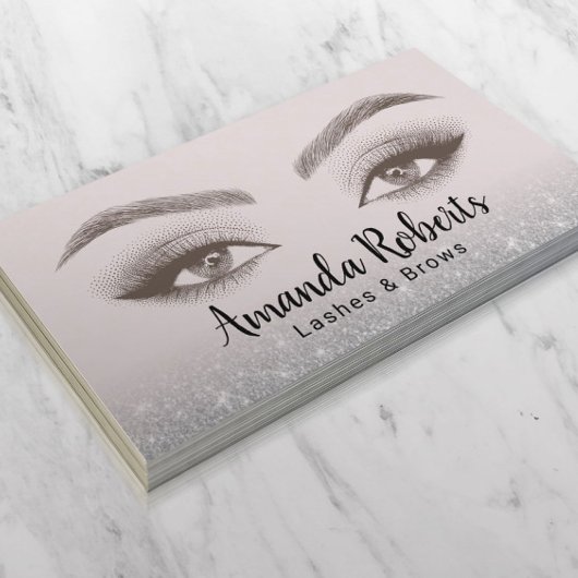 Lashes & brows Microblading Pearl Beauty Salon Visitenkarte