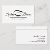 Lashes & Brows Salon Visitenkarte (Vorne/Hinten)
