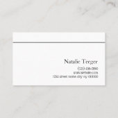 Lashes & Brows Salon Visitenkarte (Rückseite)